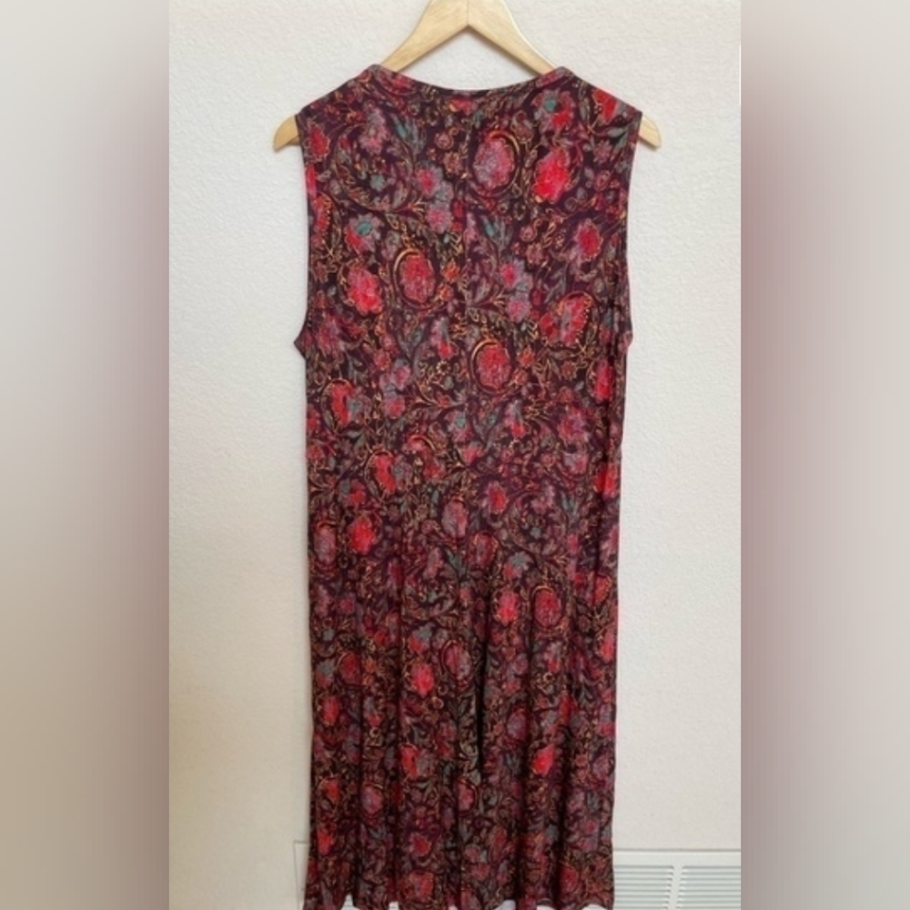 Peruvian Connection Barrakka Faux Wrap V Neck Dress